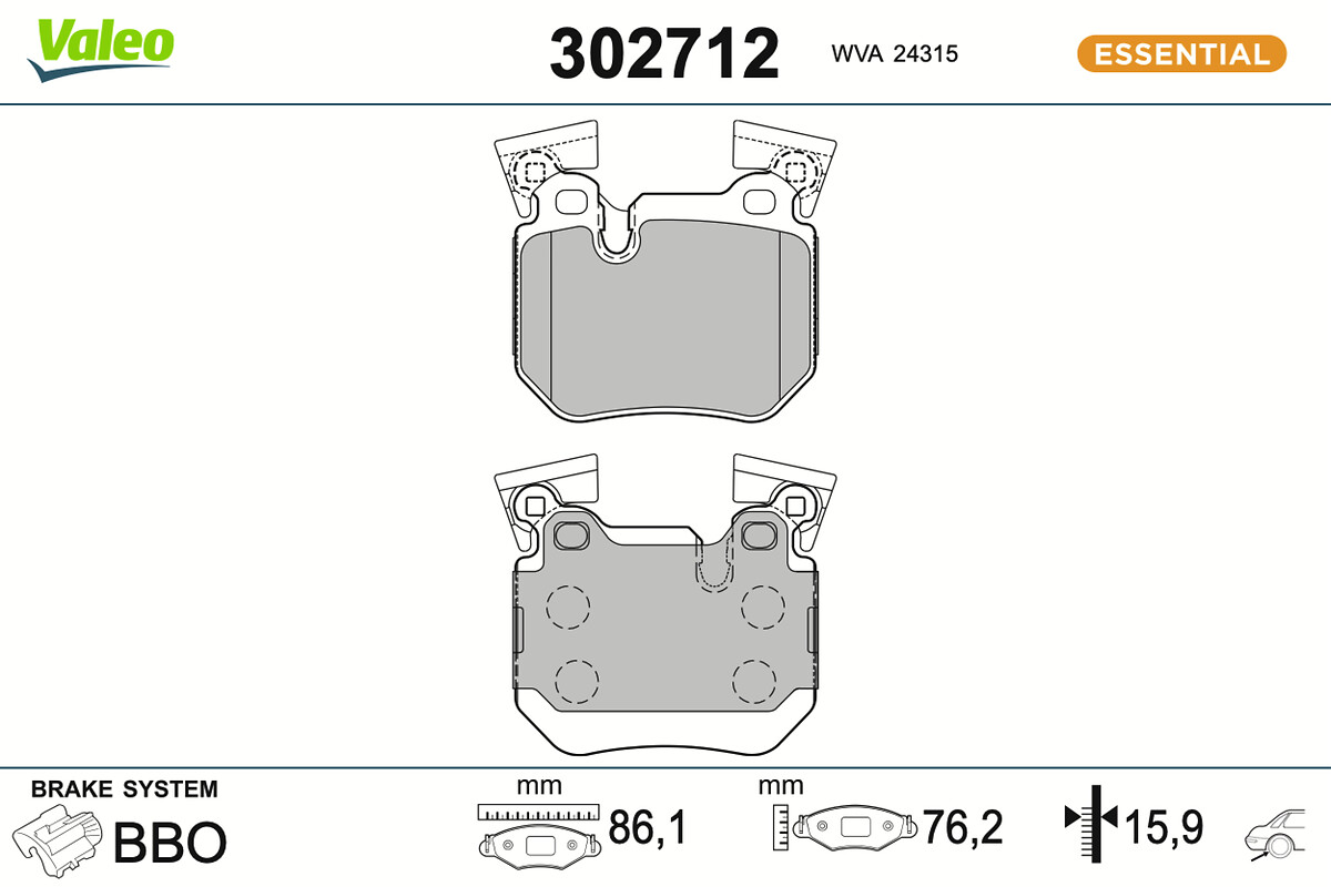 BRAKE PADS FIRST BMW SERIE 3 TOURING RR